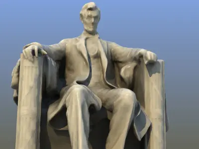 Lincoln Memorial Statue 3D model