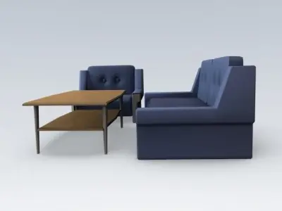 Furniture assets Free low-poly 3D model