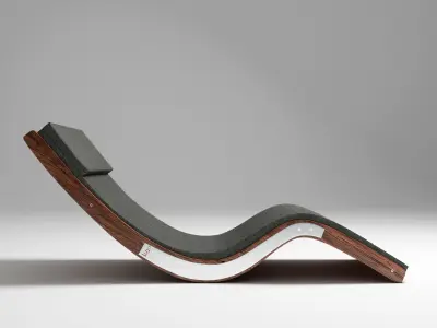 Lujo Luxury Sun Lounger  Low-poly 3D model