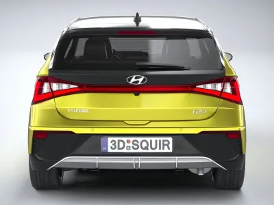 Hyundai i20 2024 3D model