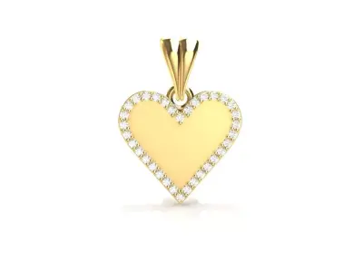 Heart Pendant 3D print model order