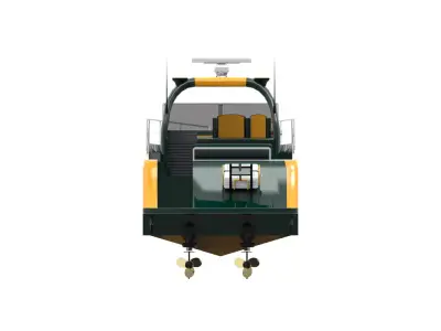 SUNSEKER 14 M GREEN Low-poly 3D model