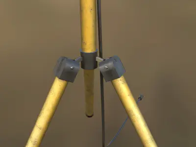 Worn Construction Site Spot Model 3D model