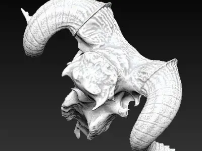 Ram skull 3D print model