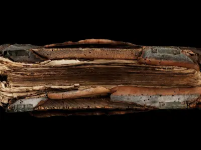 Unique Old Realistic Book 3D model