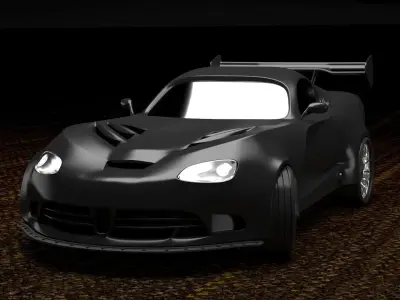 Viper   Low-poly 3D model