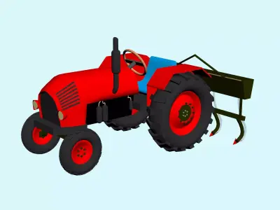 tractor for  seeder 3D model