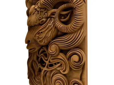 Panel Decorative 3D STL Model for 3DPrint 3D model