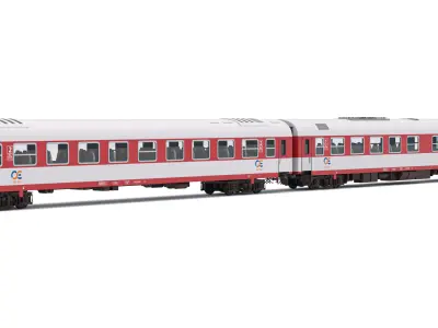 AEG DE IC-2000N Passenger Train 3D model