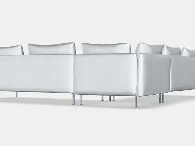 SODERHAMN Corner sofa 6-seat 1 Low-poly 3D model