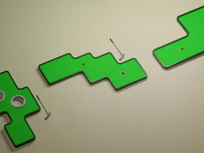 Miniature Golf Course 06 set 3D model