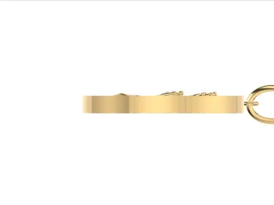 Saffron necklace 3D print model