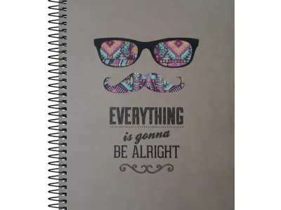 Sketchbook everything is alright notebook Free 3D model