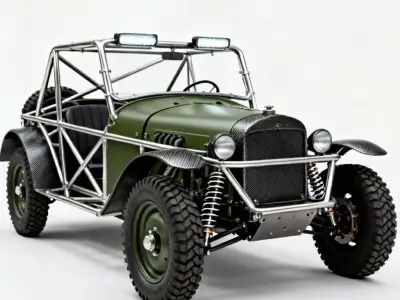 Neo-Retro Light Recon Patrol Vehicle 3D Model Low-poly 3D model
