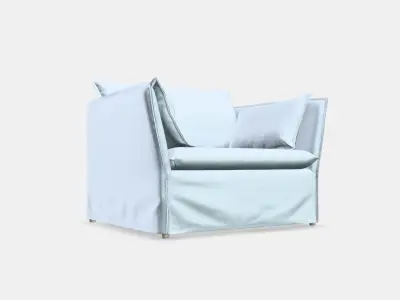 BACKSALEN 15-seater armchair Low-poly 3D model