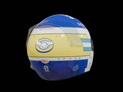 Franco Colapinto Helmet Casco - Formula 1 Williams Racing 2024 3D model