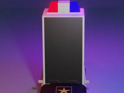 3D POLICE CAR Free 3D model