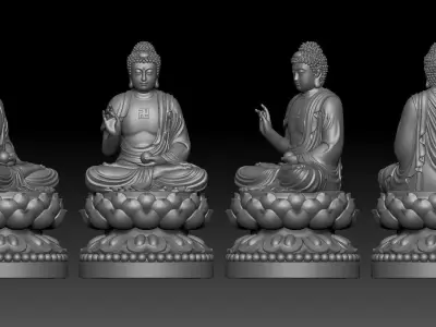 Amitabha Buddha 3D print model