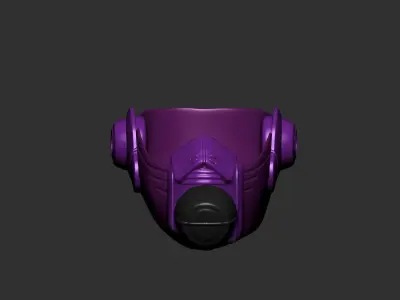 helmet high poly sculpt 3d printable  3D model 20