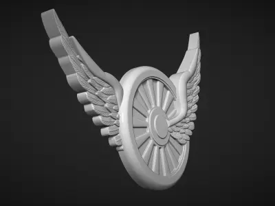 Wheel And Wings 3D print model