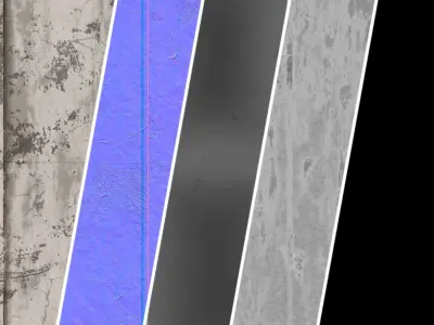 Plaster Materials 33- Plaster Wall Tiling sbsar Pbr seamless Texture
