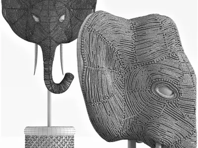 Elephant Head Pearls  3D model