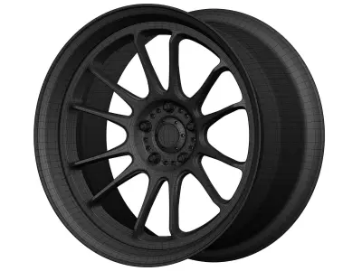 Konig Hypergram Aftermarket Wheel Low-poly 3D model