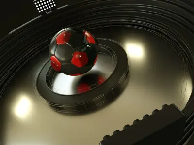 Sports 3D Opener Broadcast  File  C4d 3D model 3D model