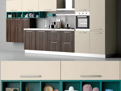 Kitchen Britt Creo cucine 3D model