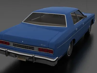Monterey 4dr 1973 Low-poly 3D model