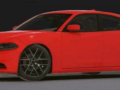 Realistic Mobile Car  Low-poly 3D model