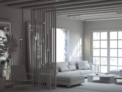 Living Room  3D model buy