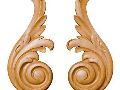 molding decor Low-poly 3D model