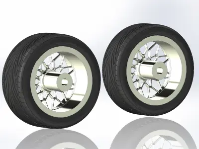 Custom wheels Budnik Matrix 18inch for your scale model 3D print model