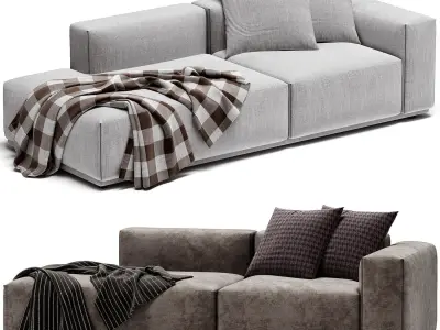 Todd Side Chaise Sofa 3D model