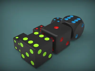 Dices dice 3D model