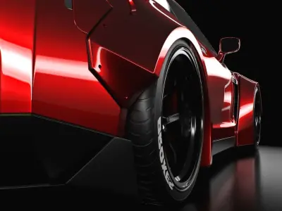 nissan GT-R liberty walk 3D model