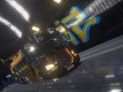 Mini Bus Low-poly 3D model