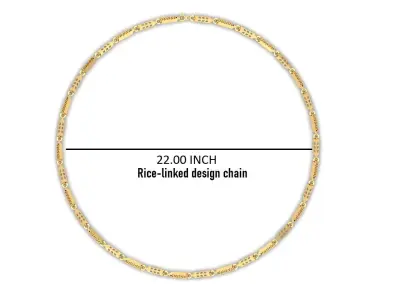 Rice chain  for Men 3D print model