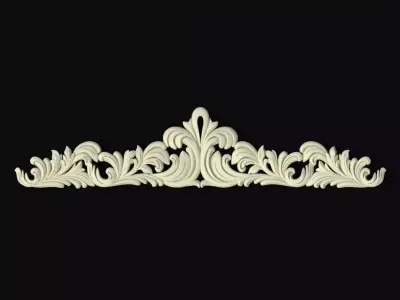 dekor etsy - ornate crown die 3D model