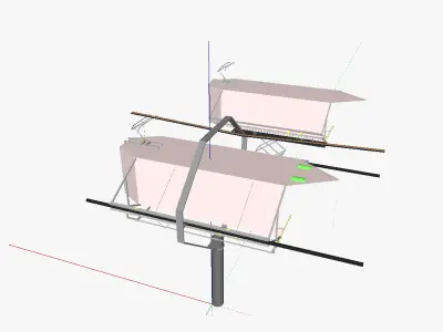 AT cable car 3D model