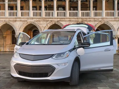 Electric Family Vehicle Chevrolet Rigged 3D model