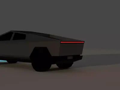 Tesla Cybertruck Low poly version Low-poly 3D model purchase