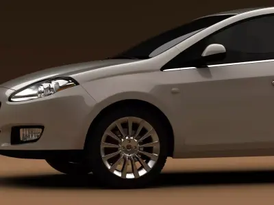 Fiat Bravo II - model 198 - realistic and fully proportional 3D model