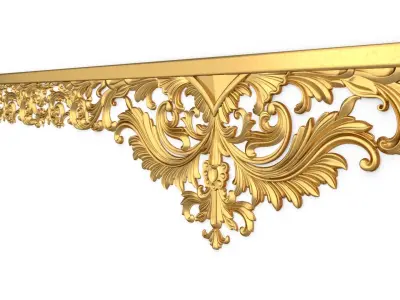 3d model Curtain  accessories  For CNC - 05 3D model