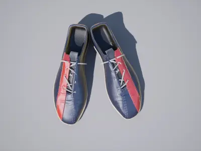 Bowling Shoes pair  Low-poly 3D model