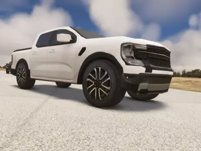 Generic Pickup Truck Low-poly 3D model