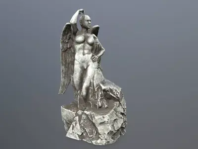 woman statue 2 Low-poly 3D model purchase