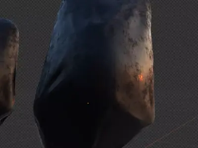 trash-bag With LOD Stages Free low-poly 3D model