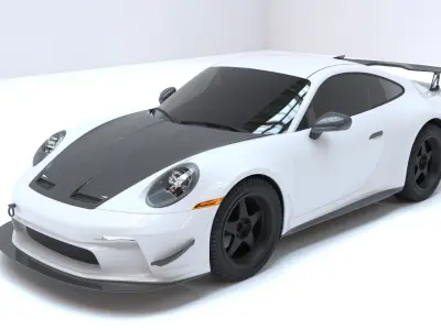 911 GT3 2021 Model HQ Carbon Pack 3D model